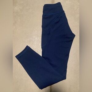 Lululemon Women Navy Invigorate High Rise Tight 25” Leggings With Pockets Size 6